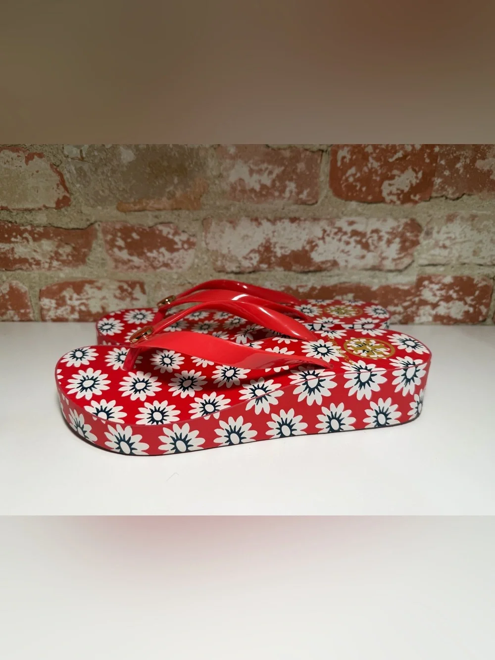 Tory Burch Nantucket Daisy Platform Thong Sandals